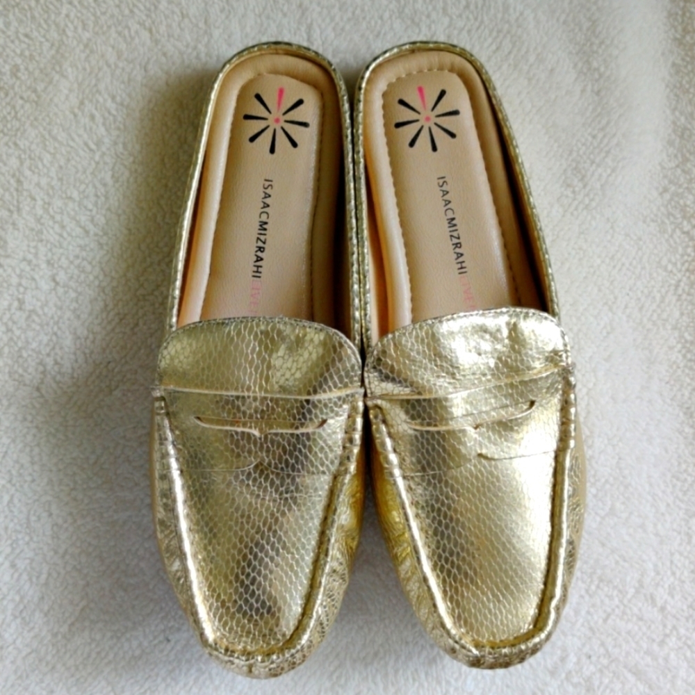 Isaac Mizrahi Live! Leather Mule Moccasin
